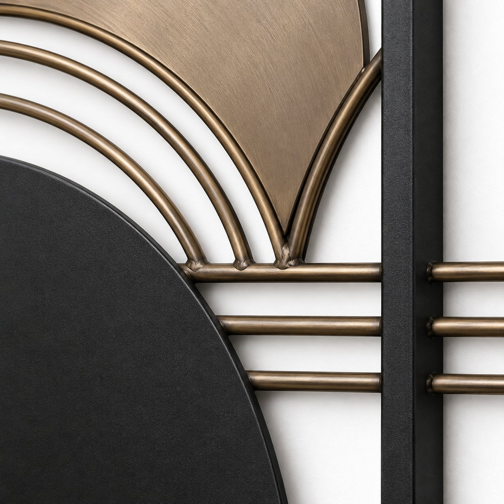 Interlocking Horizon Layered Metal Wall Art, 3-Piece Set