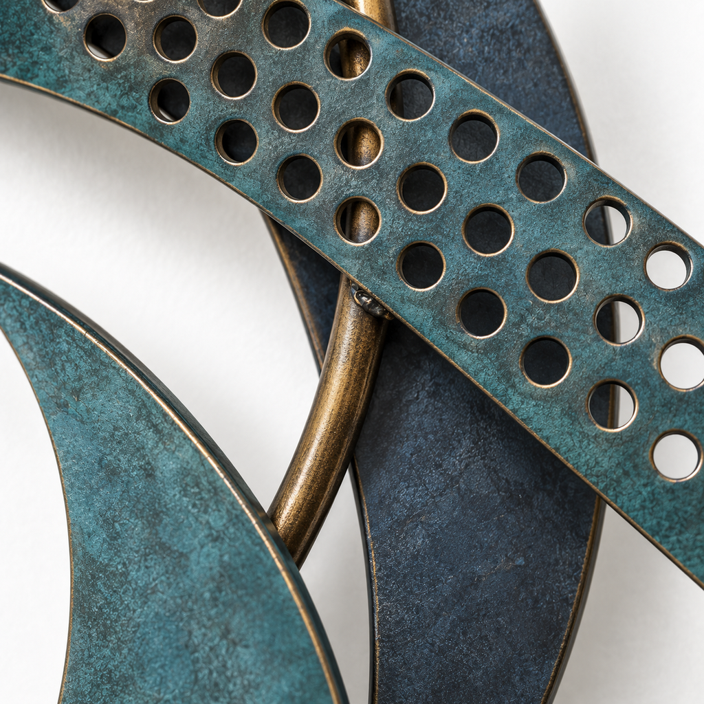 Tidal Arc Layered Metal Wall Sculpture