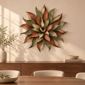 Desert Bloom Layered Agave Metal Wall Sculpture