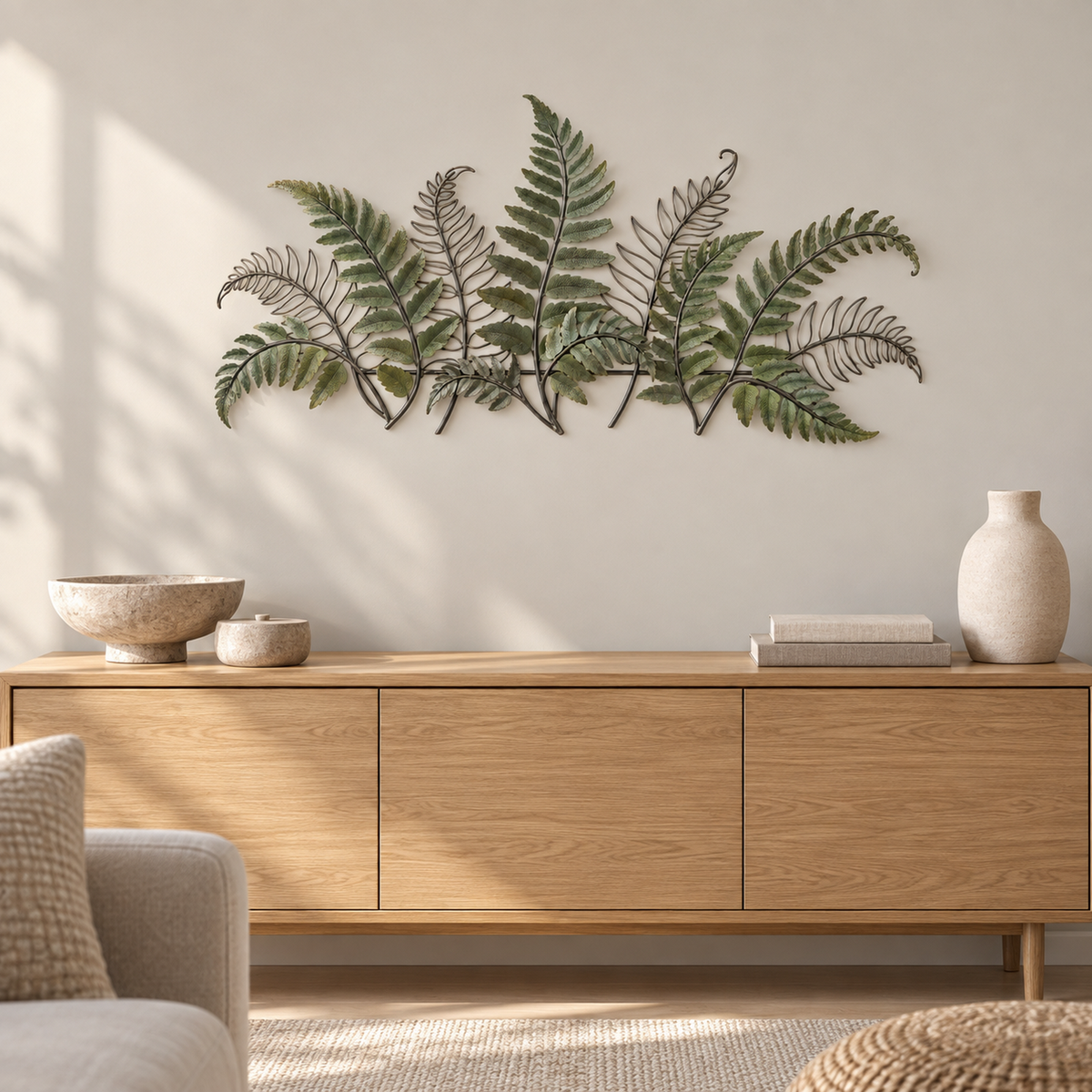 Alpine Fern Canopy Metal Wall Art